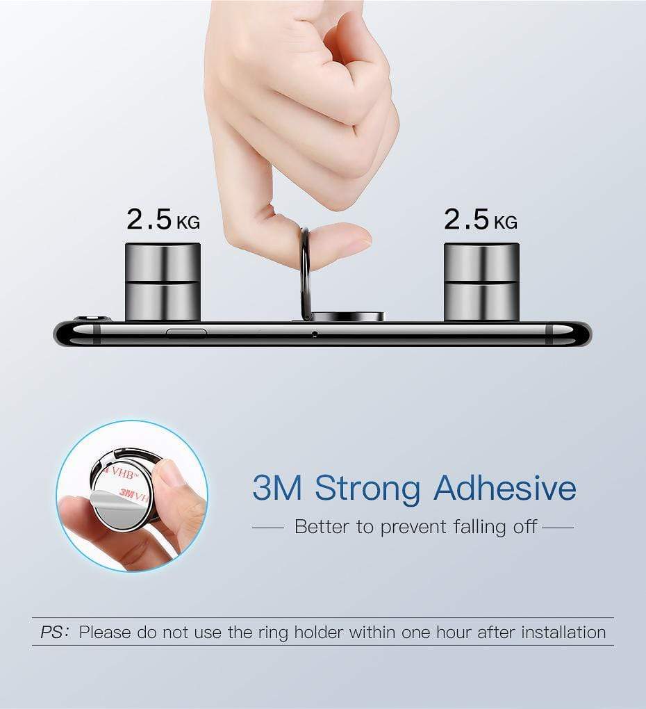 Mobile Phone Finger Ring Stand for Samsung and iPhone - Tech Gimmicks