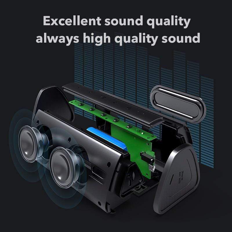 Tech Gimmicks Speaker Waterproof Portable Wireless Sound System Speaker