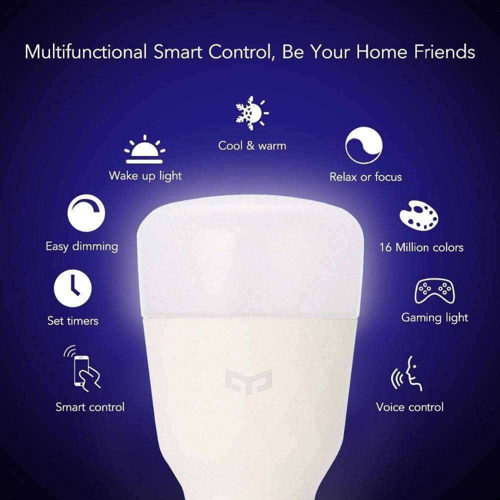 Smart LED Bulb Colourful 800 Lumens 10W E27 Lemon Smart Lamp For Mi Home App White/RGB Option Smart Bulb - Tech Gimmicks