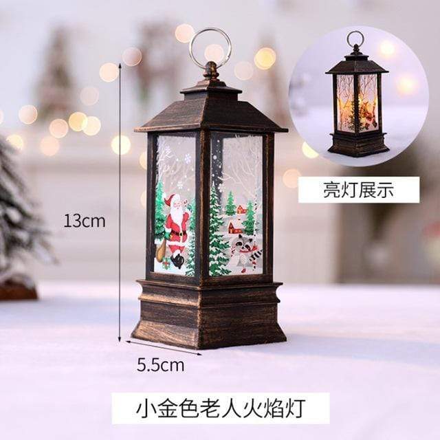 Tech Gimmicks Lighting Gold Christmas LED candle tea lantern light decoration