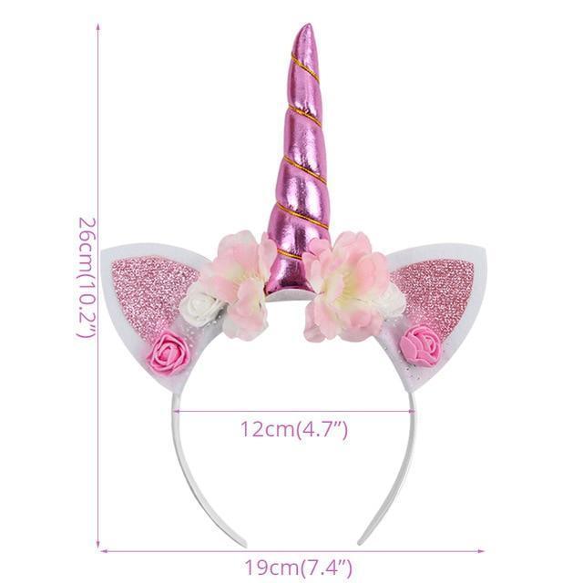 Tech Gimmicks party style 7 Unicorn Headband with Sash Satin Silk Sash Girl 1st One Year Birthday Party Decoration Unicorn Party Baby Shower Birthday Girl