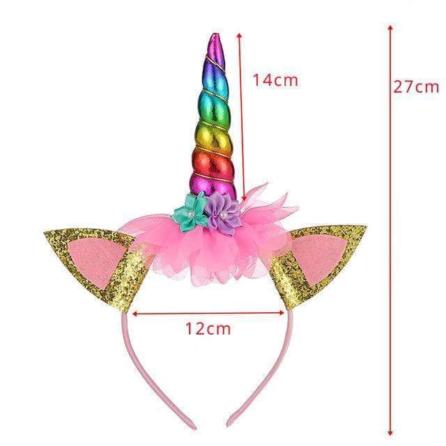 Tech Gimmicks party style 9 Unicorn Headband with Sash Satin Silk Sash Girl 1st One Year Birthday Party Decoration Unicorn Party Baby Shower Birthday Girl