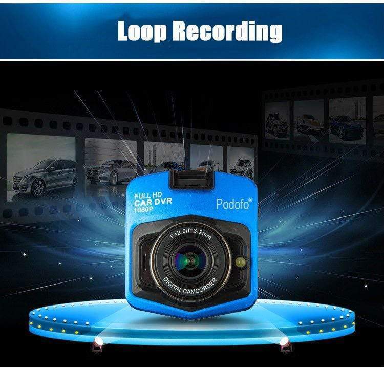 Tech Gimmicks Car Accessories Car Dashcam Full HD 1080P Recorder G-sensor Night Vision