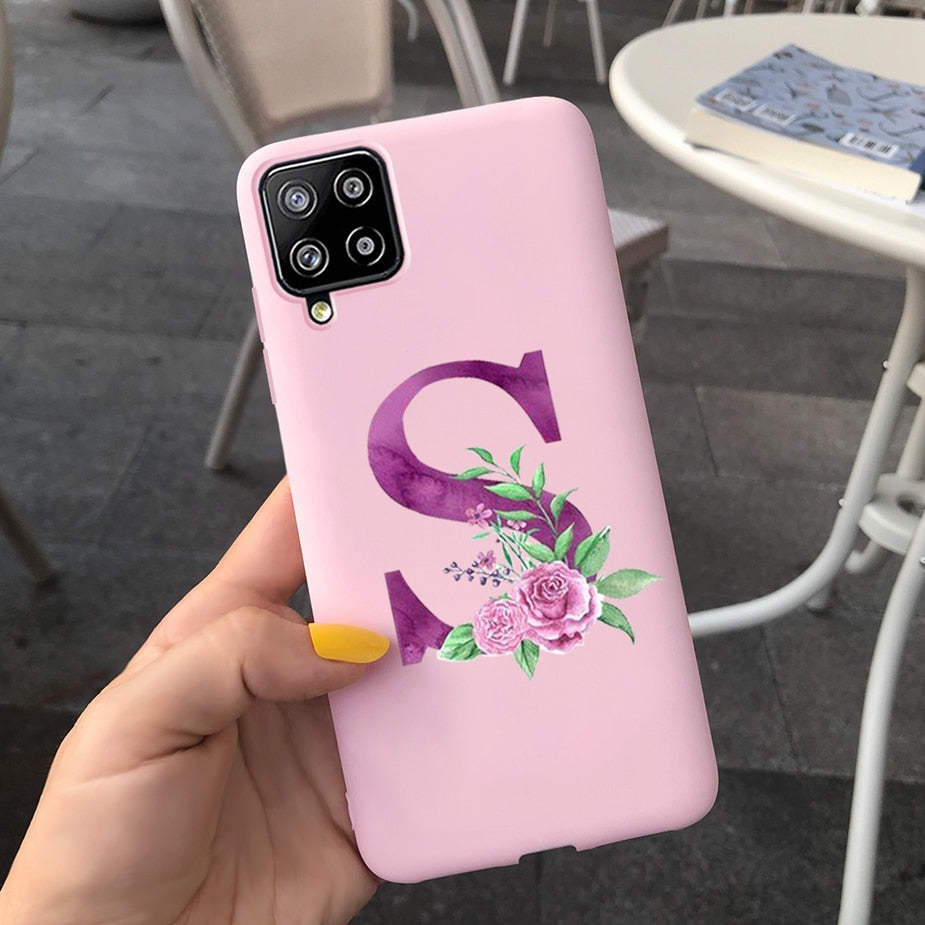 Galaxy F12 Cute Letters Phone Case