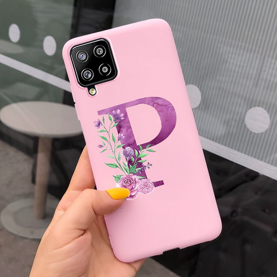 Galaxy M12 Cute Letters Phone Case