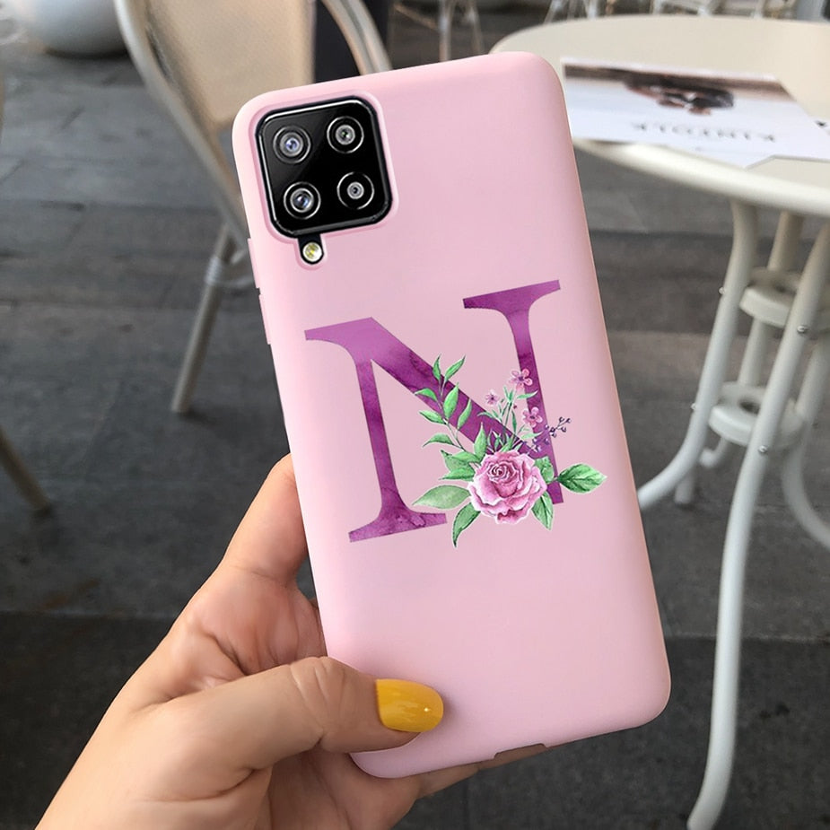 Galaxy M12 Cute Letters Phone Case