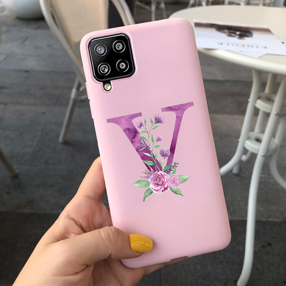 Galaxy M12 Cute Letters Phone Case