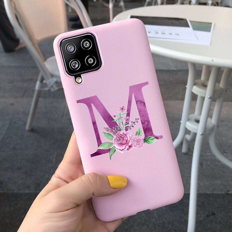 Galaxy A12 Cute Letters Phone Case