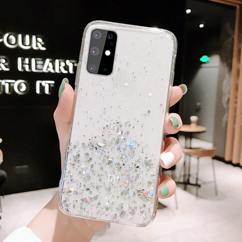 Luxury Glitter Star Case For Samsung Phones