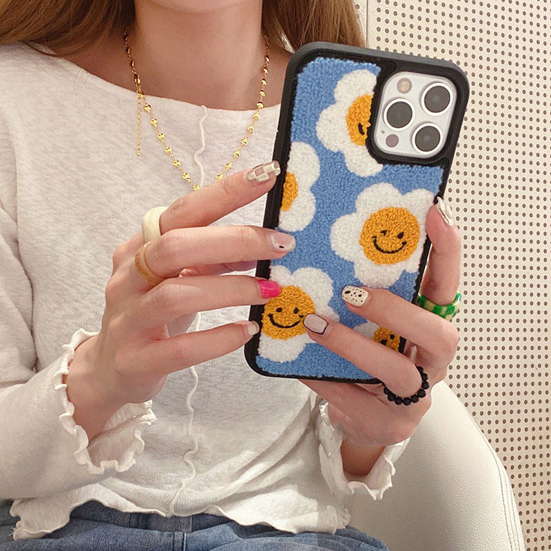 Embroidery Soft Case For iPhones