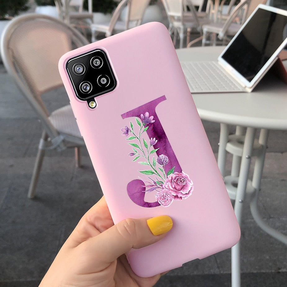 Galaxy M12 Cute Letters Phone Case