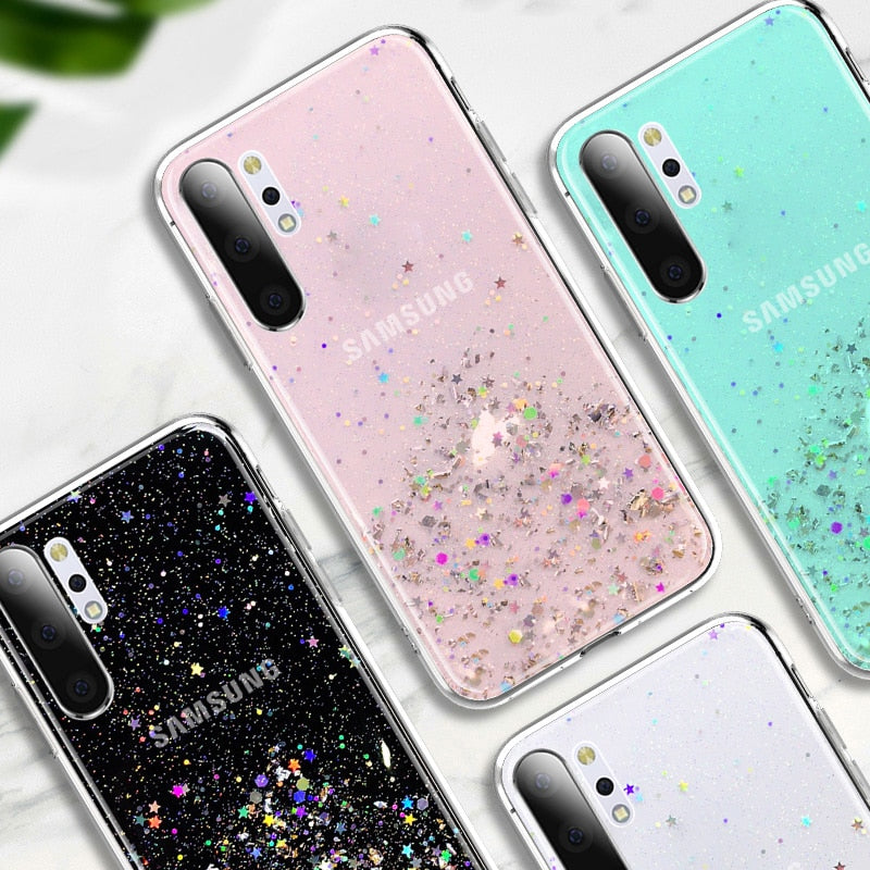 Luxury Glitter Star Case For Samsung Phones