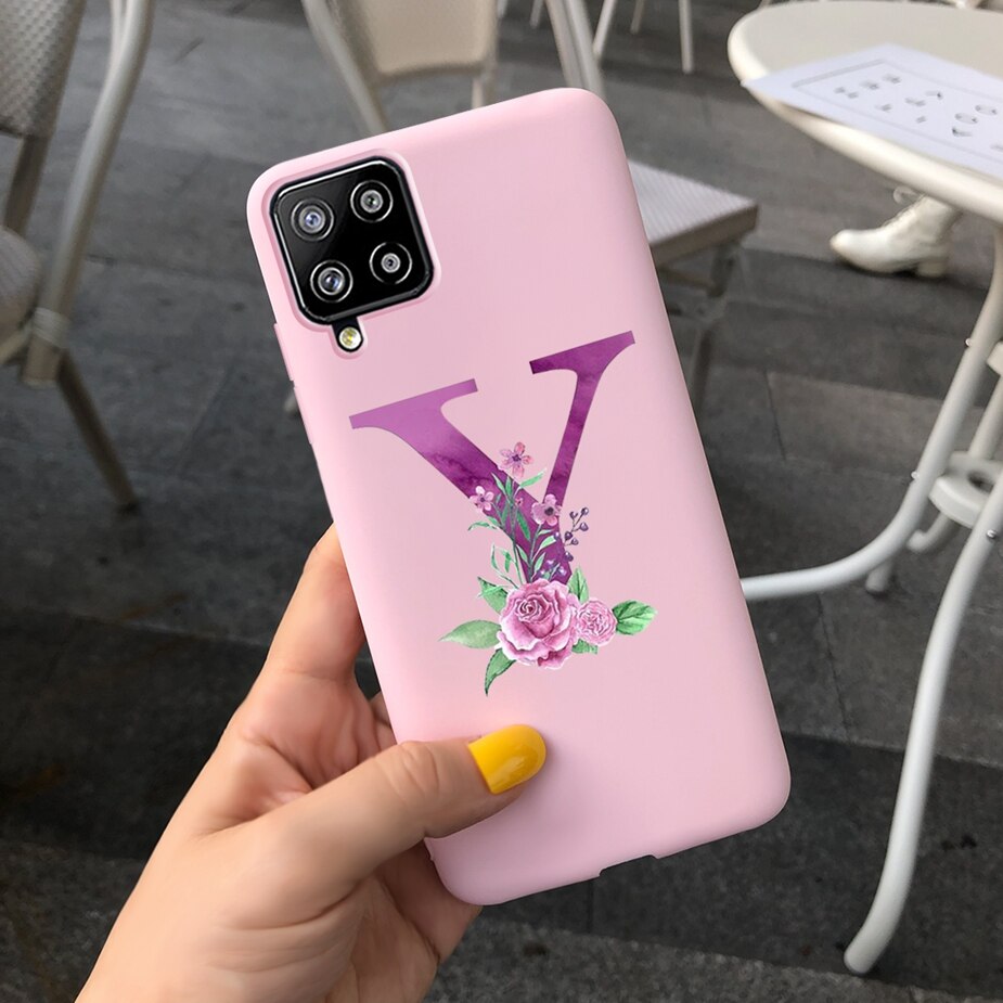 Galaxy A12 Cute Letters Phone Case