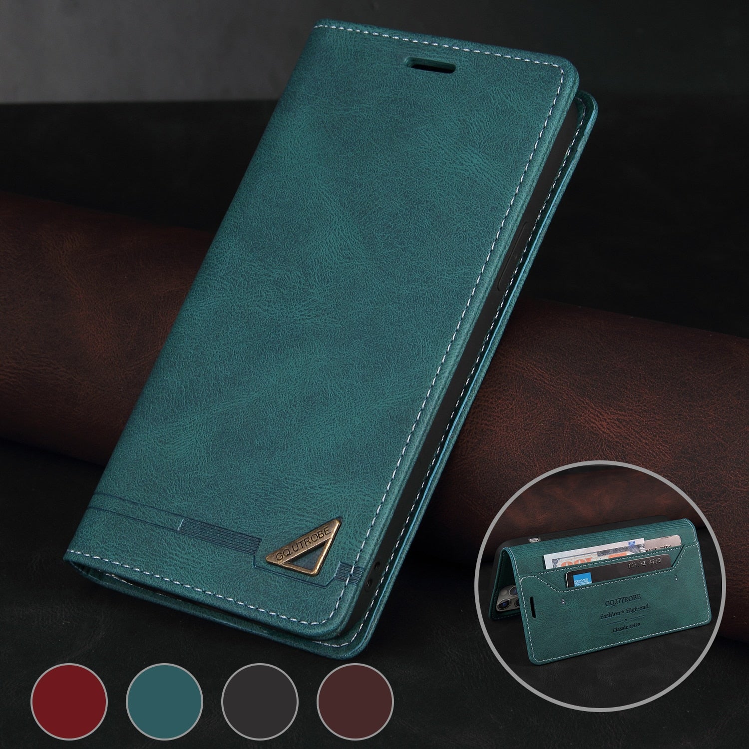 Anti-theft Leather Case For Redmi