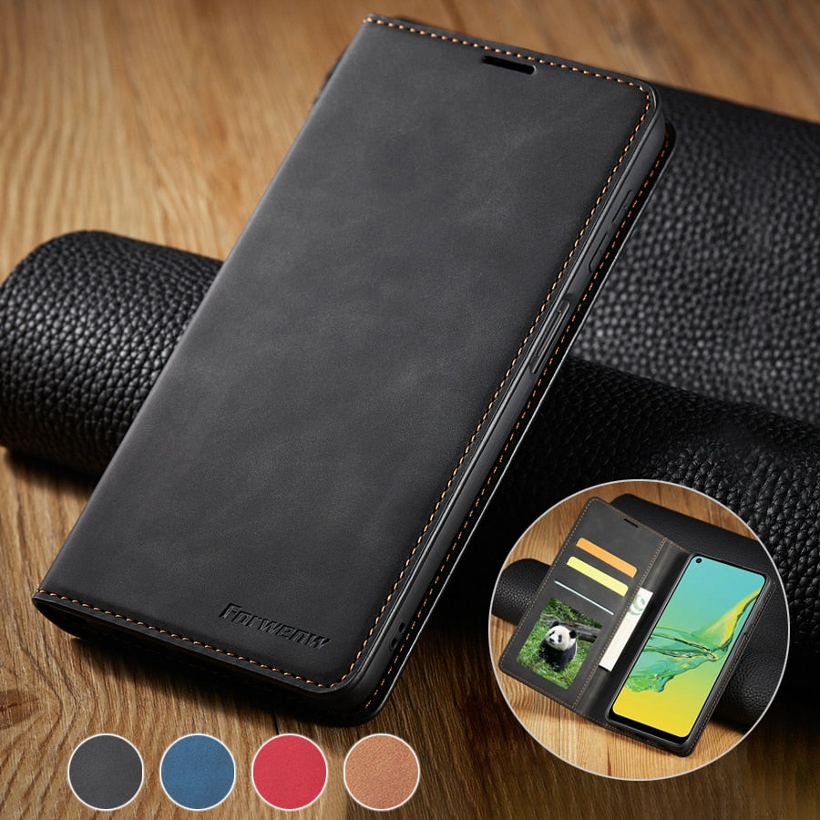 Wallet Leather Phone Case For Samsung