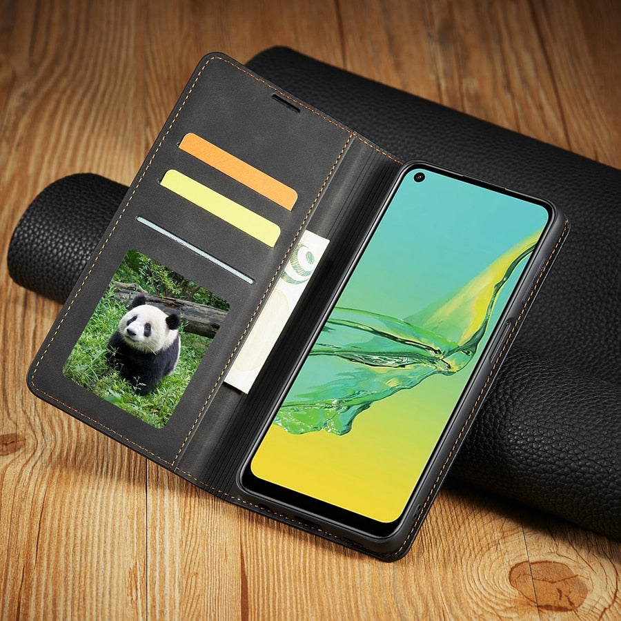 Wallet Leather Phone Case For Samsung