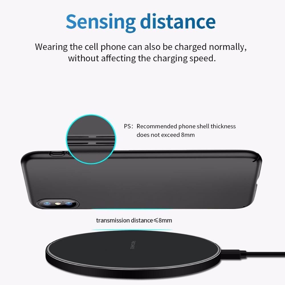 10W Fast Wireless Charger For Compatible Samsung & Apple iPhones