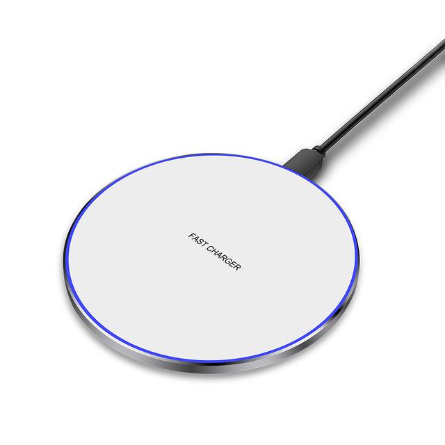 10W Fast Wireless Charger For Compatible Samsung & Apple iPhones