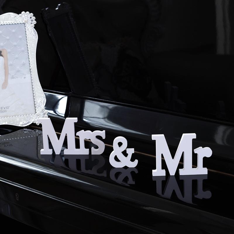 Mr and Mrs Wedding Decoration Wooden Letters